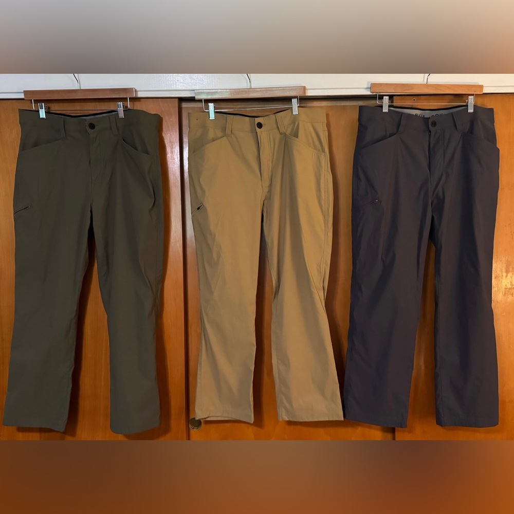 Orvis Green and Gray Chinos Classic Straight-Leg Pants